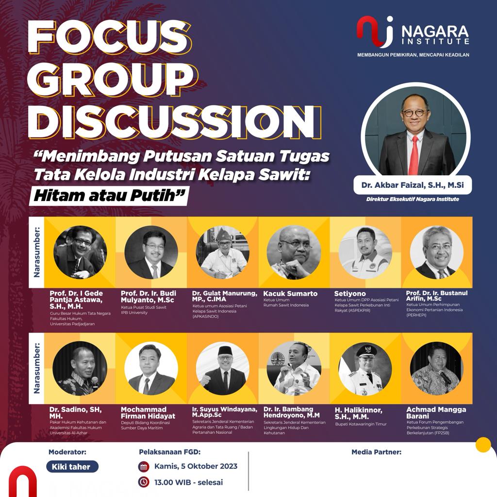 Thumbnail for Focus Group Discussion : Weighing the Decision of the Palm Oil Industry Governance Task Force: Black or White